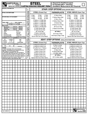 Custom Pool Drawing Request Form