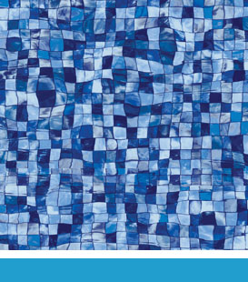 Mosaic Wave Bornderless, 30 Gauge | Accroche toile bleu pâle (sans bordure)