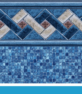 Sierra | Mosaic, 30 Gauge | Accroche toile bleu pâled
